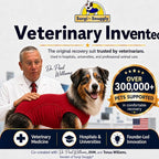 SurgiSnuggly Surgery Recovery Suit for Dogs, Female Spay or Male Neuters, A Surgical Onesie E Collar Dog Cone Alternative for After Surgery Procedures Fits Large, XL and Giant Dogs - 2XL Red EC