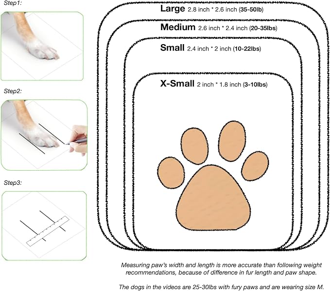 Ultra Soft Waterproof & Dirt-Resistant Yellow Dog Boots by Quality Life Hack (Plus One Free) - Size Small