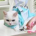 Cinf Cat Restraint Grooming Bag, Anti-Scratch Tool for Nail Trimming | Safe grooming restraint bag controls cat movement for bathing, nail trimming, injections and veterinary examinations