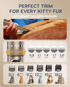 Cat Clippers for Matted Long Hair,Cordless Cat Grooming Kit | Low Noise,2 Speed,Rechargeable,4 Hours Long Battery Life,Removable Ceramic Blade,Cuts Thick Mats,For Cats and Pets
