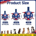 QDAN Dog Balls with Straps, Large Herding Balls for >90lbs Dogs, Soccer Toy | 9 Inch Soccer Ball for Dogs with Tabs for Outside Play, High Energy Dogs to Keep Them Busy, Interactive Tug Toy for Training