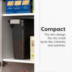 IRIS USA Dog Food Storage Container, Up to 13 lbs, Smoke, Made in USA | BPA-Free, Airtight Seal, Best for Cat Food, Bird Seed, Chicken Feed, Pet Toys, Treats, Pellets