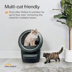 Litter-Robot 4 Supply & Accessory Bundle by Whisker, Black - Automatic | Automatic Self-Cleaning Cat Litter Box, Includes Mat, 3 OdorTrap Packs, 10 Liners, 30 Wipes, & 2 Carbon Filters