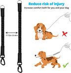 Long Dog Leash 30 FT: Heavy Duty Rope Leashes for Dogs Training with Swivel Lockable Hook Reflective Threads Bungee and Padded Handle - Dog Lead for Large Small Medium Dogs Outside Walking Hiking Blue