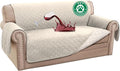 Turquoize 100% Waterproof Couch Cover Sofa Covers for 2 Cushion Couch Loveseat Covers Triple Non-Slip Couch Cover for Dogs Washable Furniture Protector Cover for Pets, Kids,Dog (Loveseat 54", Ivory)