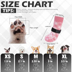 EXPAWLORER Dog Socks for Summer Hot Pavement to Prevent Licking Paws, Anti Slip Doggie Booties Grippy Shoes for Hardwood Floors, Boots & Paw Protectors for Small Medium Large Senior Dogs Pink M
