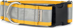 If It Barks - 1.5" Reflective Martingale Collar with Quick Snap Buckle for Dogs - Adjustable - Made in USA - Strong, Durable, and Comfy - Ideal for Training - Fits Most Breeds - Medium, Yellow Gold