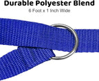 Downtown Pet Supply - 6ft Dog Kennel Slip Lead - Veterinarian, Grooming, Daycare & Rescue Supplies - One Size Leads for Dogs - 1" Thick 6 Pack