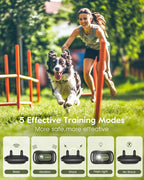 SLOPEHILL Dog Shock Collar,4200FT Dog Training Collar with Remote,Green | IP68 Waterproof e Collar with Beep,Vibration,Safe Shock,Light,No Shock Mode,Shock Collar for Small Medium Large Dog 8-140lbs