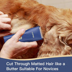 Dog Grooming Kit Clipper for Thick Coat | Low Noise, Cordless Cat Hair Trimmer, Rechargeable Shaver Pet Grooming Tools