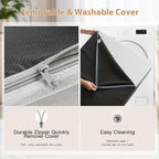 WNPETHOME Orthopedic XXL Dog Beds Large Sized Senior Dog Bed for Comfy Sleeping, Waterproof Extra Large Dogs Bed with Removable Washable Cover, Multi-Needle Quilting Dogs Crate Bed for Relax