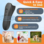 Dog Bark Deterrent Device,Anti-Barking Device,Up to 15Ft Long Range & Rechargeable Bark Control,Stop Barking Dog Devices,Safe for Dogs Training,Indoor & Outdoor（Black）