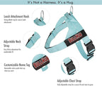 BULLHUG Adjustable Dog Harness– No Pull, No Choke – for English Bulldogs, French Bulldogs, Pugs & Broad-Chested Breeds – Easy, Safe Walks (Fries, Medium)