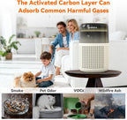 AIRROMI HEPA Air Purifier for Bedroom&Home,Pet Air Purifier for Home Pets,Removes Pet Odor,Cat Litter Smell,Dust,Smoke&Allergies,Quiet Room Air Purifier with Scents,360°Air Cleaner,A2005 Pink