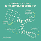 Kitty City Outdoor Catio Furniture and Play Kits for Cats, Play Combo
