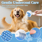 Pet Steam Brush for Dogs & Cats, 3-in-1 Shedding Grooming Tool | Self Cleaning Spray Comb with Mist, Dog Brush for Shedding, Cat Brush for Hair Removal, Long Haired Pet, Waterless Shampoo