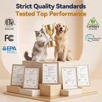 Pet Air Purifier for Home Large Room with H13 HEPA Washable Filter, AP03 | 86% Less Loose Pet Hair, Fits 2500 ft.sq, PM2.5 Air Quality Monitor, Air Cleaner for Dander Odor Allergies Smoke Dust, White