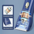 Dog Grooming Kit Clipper for Thick Coat | Low Noise, Cordless Cat Hair Trimmer, Rechargeable Shaver Pet Grooming Tools