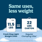 Fresh Step Advanced Odor Shield Light Weight Multi Cat Clumping Litter with Febreze Freshness, Ammonia Block Technology, 11.5 lb. Jug, Pack of 2 | Lightweight Clay Cat Litter, Jug, Easy to Lift and Pour, Scented with Febreze Freshness, Carbon for Stron...