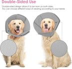 AOFITEE Dog Cones for Medium Dogs, Soft Dog Cone Collar After Surgery, Adjustable Cone for Dogs to Stop Licking, Breathable Pet E-Collar Alternative for Wound Healing(Grey,Medium)