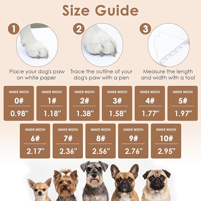 PAWsay Adjustable Dog Hiking Boots Waterproof Dog Shoes for Rainy Snowy Day | Anti-Slip Paw Protectors with Reflective Hook and Loop Straps for Safety Soft Doggy Booties to Prevent Injury Dirt