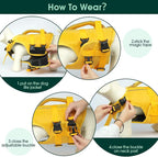 Kuoser Dog Life Jacket, High Flotation Reflective Dog Life Vest, Yellow, M | Adjustable Dog Lifejackets for Small Medium Large Dogs, Lifevest with Rescue Handle for Swimming, Boating, Lake, Beach & Pool