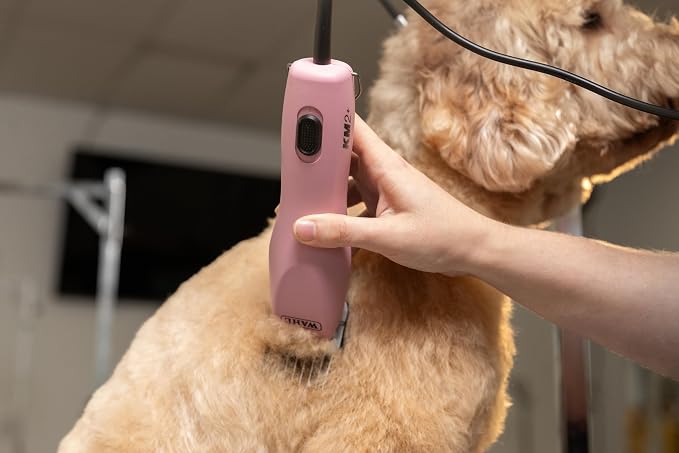 Wahl Pro Animal Thick-Curly Coat Clipper - Professional Pet Clipper for Curly Hair - Fur Care for Dogs & Cats - 2-Speed & Corded - Lightweight & Quiet - Durable - Ergonomic Design - Pink