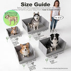 HQ4US 4LEGS Dog Litter Box Indoor High Walls, Puppy Pee Pad Holder Foldable | Dog Potty Tray, Large Dog Toilet with Clips, No Assembly,Waterproof, Easy Clean, No Spill, Seamless, Portable for Travel