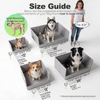 HQ4US 4LEGS Dog Litter Box Indoor High Walls, Puppy Pee Pad Holder Foldable | Dog Potty Tray, Extra Large Dog Toilet with Clip,No Assembly, Waterproof, Easy Clean, No Spill, Seamless, Portable for Travel