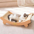 CHEERHOME PETS Sisal Cat Scratcher Bed Indoor Wooden Cat Furniture (Large) | Cat Hammock For Scratching Pad And Lounge. Natural Sisal Scratch Post. Space-Saving Cat Chair Design. Indoor Multi-Cat Home