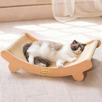CHEERHOME PETS Sisal Cat Scratcher Bed Indoor Wooden Cat Furniture (Large) | Cat Hammock For Scratching Pad And Lounge. Natural Sisal Scratch Post. Space-Saving Cat Chair Design. Indoor Multi-Cat Home