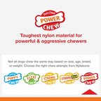 Nylabone Power Chew Comfort Hold X Bone Dog Chew Toy, Beef Flavor, Small | Small breeds, durable dog toys for dogs up to 25 lbs, teeth-cleaning textures, discourages destructive chewing, long lasting