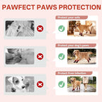 Dog Booties with Micro-Adjustable Dial, Waterproof Dog Shoes for Large Medium Small Dogs, Rugged Non-Slip Rubber Paw Protectors for Hot Pavement and Snow, Hiking 4PCS (RED, Size 6)