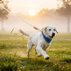 Mile High Life White Dog Leash with Genuine Leather Connection, 4/5/6 FT | Rope Leash, Heavy Duty 360° Swivel Metal Clasp, for Small Medium & Large Dogs (Cream White, 48 Inch)