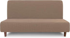 Easy-Going 100% Waterproof Futon Cover, Stretch Futon Slipcover Medium | Dual Waterproof Armless Futon Couch Cover, Leakproof Sofa Bed Furniture Protector for Kids Pets Dog Cat, Camel