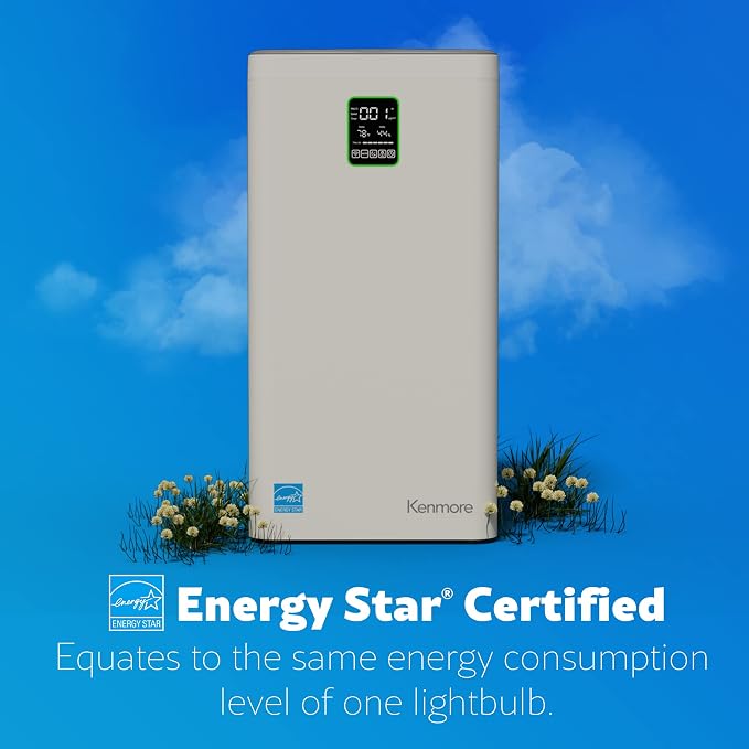 Kenmore Air Purifier with H13 True HEPA Filter, Covers Up to 2300 Sq.Foot