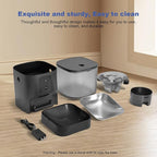 2.4G Automatic Cat Feeder, 4L WiFi Food Dispenser with 10s Voice Recorder, Pet Feeder up to 10 Meals per Day, Timed Cat Feeder with Dry Food Sealed Ring
