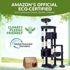 Globlazer Giant Cat Tree, 83 inch Cat Tree for Indoor Cats Large Adult, XXL Cat Tower with 9 Scratching Posts for 20lb+ Heavy Duty Large Adult Cats, F83, Dark Grey