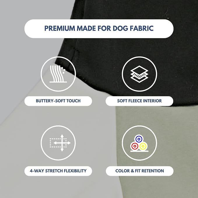 Spark Paws Dog Hoodie – Premium Dog Sweater for Small, Medium, and Large Dogs | Warm Outfits for French Bulldogs, Pitbull, Puppy, Winter Jacket Alternative - Olive Cream - S