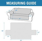 H.VERSAILTEX Sofa Cover, 100% Waterproof Slipcover Furniture Protector, Washable Couch Cover with Non-Skid Backing and Elastic Straps for Kids, Dogs, Pets(Oversized Sofa, Coconut Milk)
