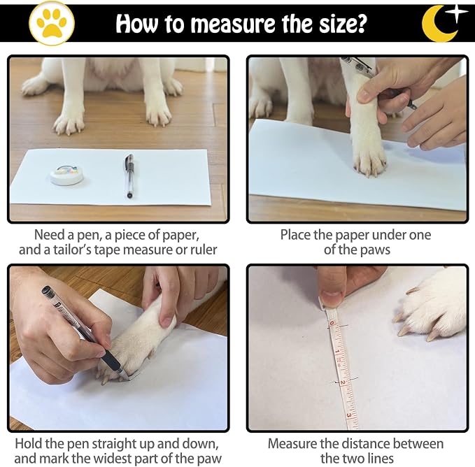 SCENEREAL Anti Slip Dog Socks to Prevent Licking Paws for Hardwood Floors | Double Sides Dog Shoes Boots & Paw Protectors for Hot/Cold Pavement, Dog Grippy Booties for Small Medium Large Senior Dogs