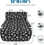 Veckle SUV Cargo Liner for Dogs - Trunk Cover with Bumper Flap Protector | Water Resistant Pet Cargo Cover, Non-Slip Mat, Dog Car Seat Cover Prevents Scratches Pet Hair Mud Dirt for Full-Size SUV