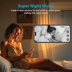 owltron Indoor Security Camera, 2K Cameras for Home Security | Motion Detection, Pet Cam & Baby Monitor with Night Vision, 2.4 GHz WiFi Two-Way Talk, Cloud/SD Storage,Compatible with Alexa