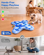 PetBusy [2026 Upgraded Smart Interactive Cat Toys for Indoor Cats, [Week-Long Rechargeable Battery] for Hands-Free Play, Automatic Hide &Seek Rainbow Tail Keeps Bored Kittens Chasing and Pouncing