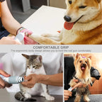 Dog Nail Grinder and Clippers Quiet with 10h Working Time Professional Pet Nail Trimmer Stepless Speed Regulation Pet Nail Grinder Electric Nail File for Large Medium Small Dogs and Cats…