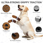 BEAUTYZOO Anti Slip Dog Socks to Prevent Licking Paws, Dog Shoes for Hot Pavement, Grip Socks for Dogs on Hardwood Floors, Dog Booties Alternative, Reflective&Washable Paw Protection for Senior Dogs