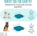 Messy Mutts Square Slow Feeder, 8 Inch, 2 Cup | 8 x 8 Inch Square Silicone Puzzle Slow Feeder For Dogs And Cats, Holds 2 Cups, Dishwasher Safe