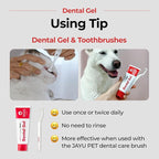 JAYU PET Dental Gel Dog Cat Toothpaste, 2.8 Ounce | Removing Plaque and Tartar, Teeth Cleaning & Breath Freshener, Puppy Kitten Dental Care