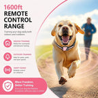 Shock Collar for Dogs, Dog Training Collar with Remote Control for 2 Dogs, 3 Training Modes with Beep, Vibration and Satic, Waterproof, Rechargeable for Large Medium
