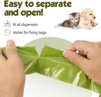 Dog Poop Bags Rolls: Large Leak Proof Hands Stay Clean Easy Tear 300 Count | Poop Bags for Dogs - Extra Thick Odor Control Waste Bags 13x9 in for Daily Dog Walking and Outdoor Cleanup (Multicolor)